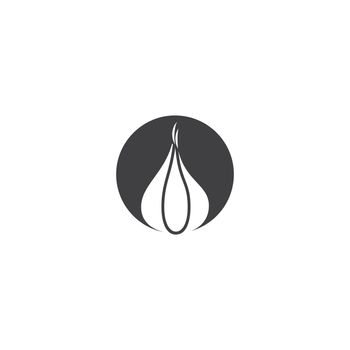 Garlic illustration logo icon vector 