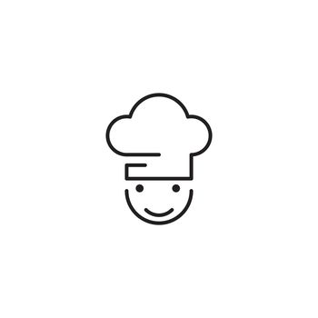 Hat chef food logo