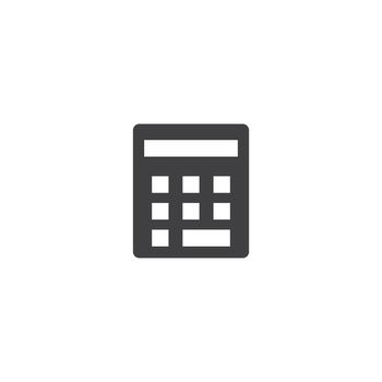 Calculator logo icon vector 