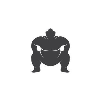 Sumo fighter character illustration