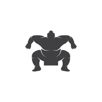Sumo fighter character illustration