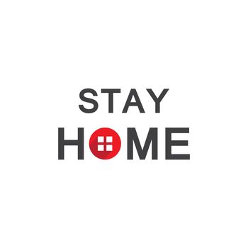 Stay home social distancing campaign vector 