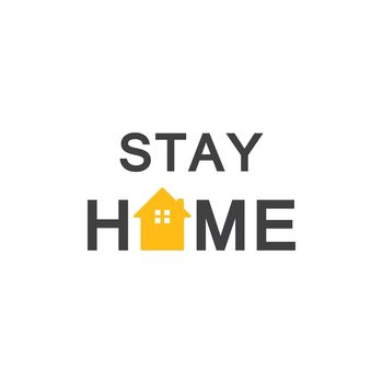 Stay home social distancing campaign vector 