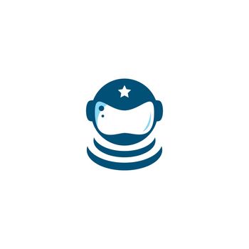 Astronaut helmet logo vector