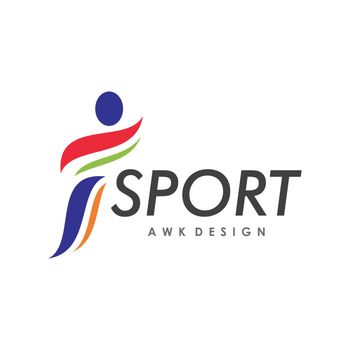 People sport  illustration logo vector template