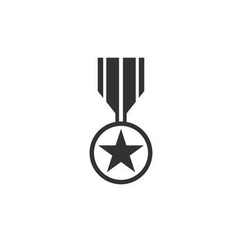 Set of medal icon vector for veterans day illustration