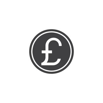 Sign of pound sterling vector icon illustration