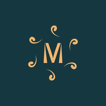 M letter Luxurious brand