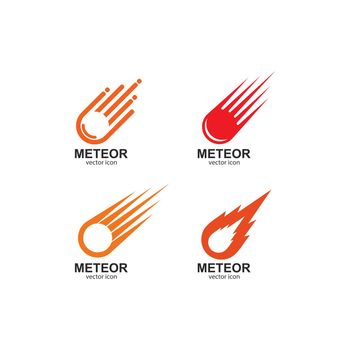 meteor logo vector template