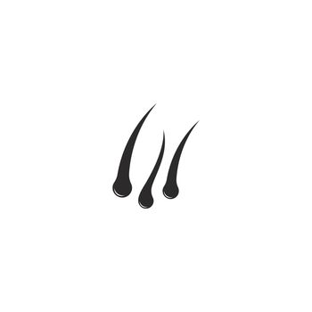 hair treatment dermatology logo template icon vector illustration