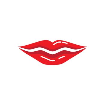 Beauty lips women illustration icon vector template
