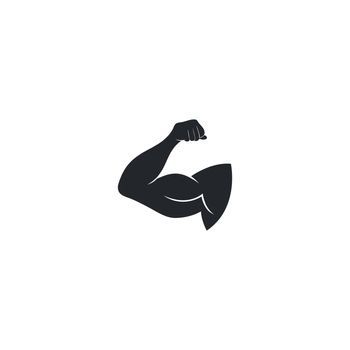 strong man vetor icon logo for fitness centre or bodybuilder concept illustration
