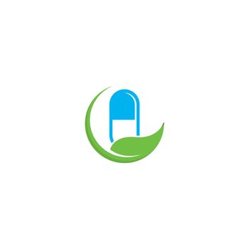 pill logo vector icon illustration