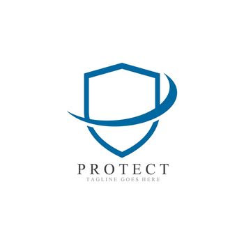 Shield protector logo icon illustration