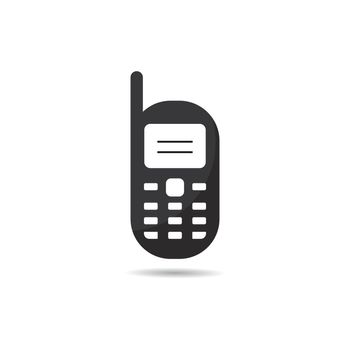 Simple Handphone gadget logo technology vector icon illustration