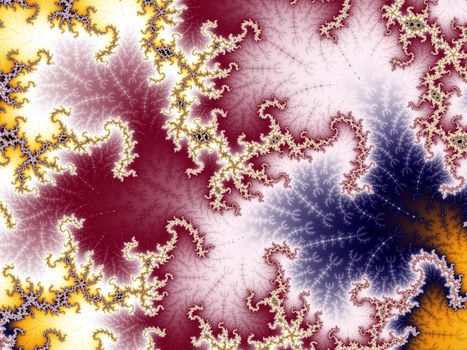 Colorful zoom into an infinite mathematical fractal set