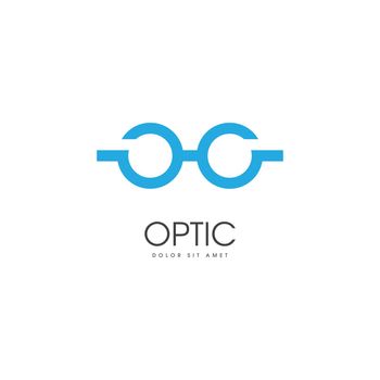 Optic logo vector
