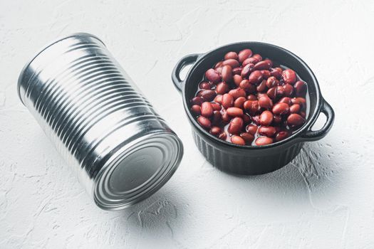 Japanese canned food ingredient, sweet red bean, on white background