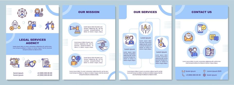 Legal services agency brochure template