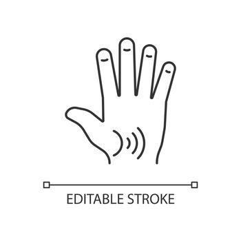 Thumb arthritis linear icon