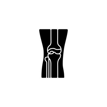 Osteoarthritis black glyph icon