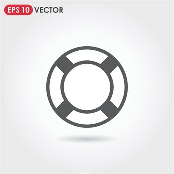 lifebuoy single vector icon