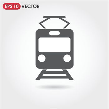 tram single vector icon