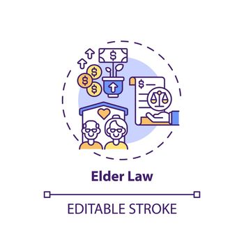Elder law concept icon