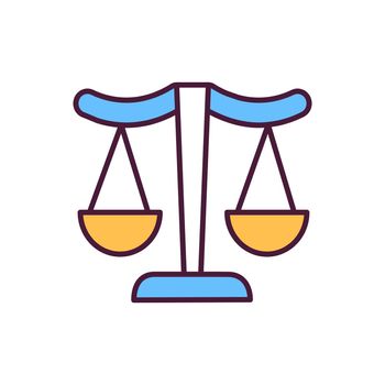 Justice RGB color icon