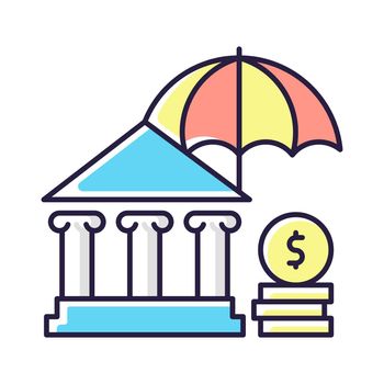 Social insurance RGB color icon