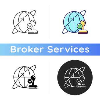 Custom broker icon