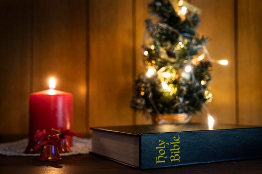 Bible book in Christmas time