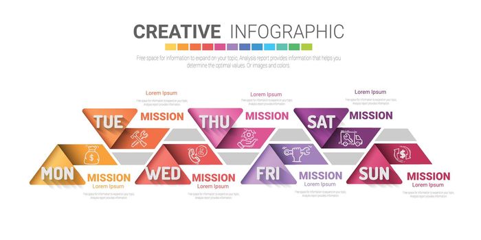 Infographics element design for all day