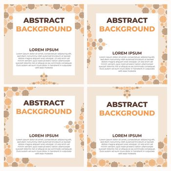 abstract geometric social media post template