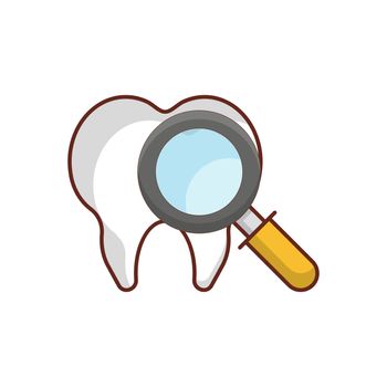 dentist Vector illustration on a transparent background. Premium quality symbols.Vector line flat color icon for concept and graphic design.