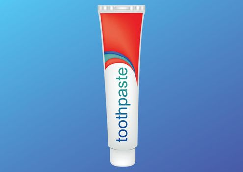 Realistic toothpaste clipart