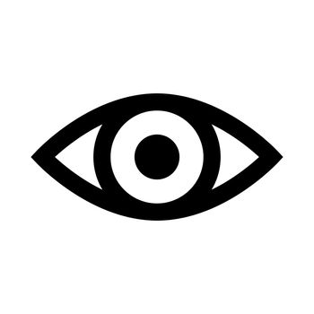 Eye icon symbol icon simple design
