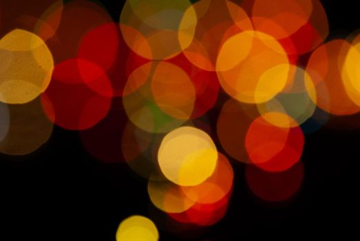 colored blurred bokeh christmas garlands