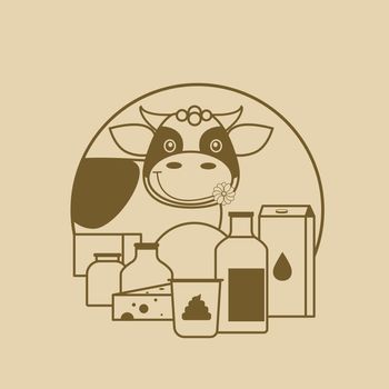 Logo of dairy products.