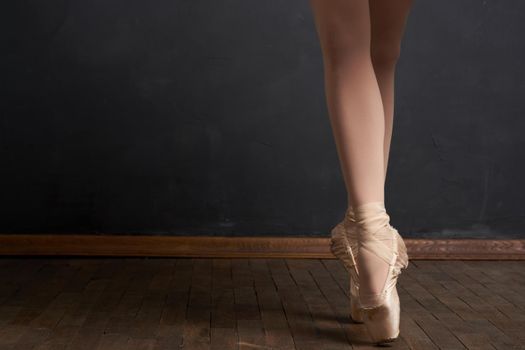 ballerina legs exercise performance classical style close-up