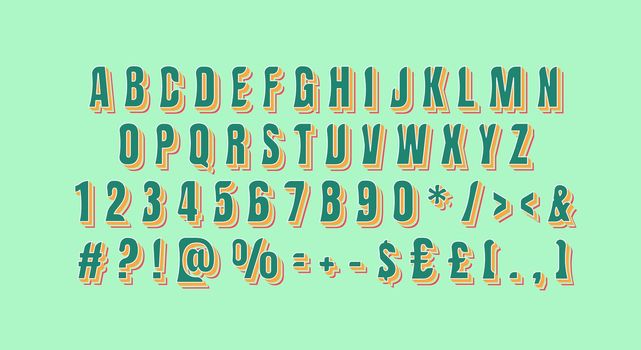 Glitch style alphabet set. Vector decorative typography. Decorative typeset style. Latin script for headers. Trendy letters and numbers for graphic posters, banners, invitations texts