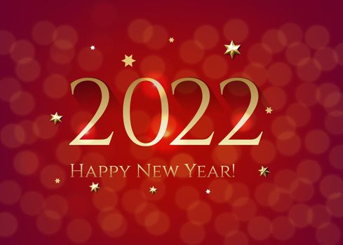 New Year Card With Text With Gradient Mesh, Vector Illustration