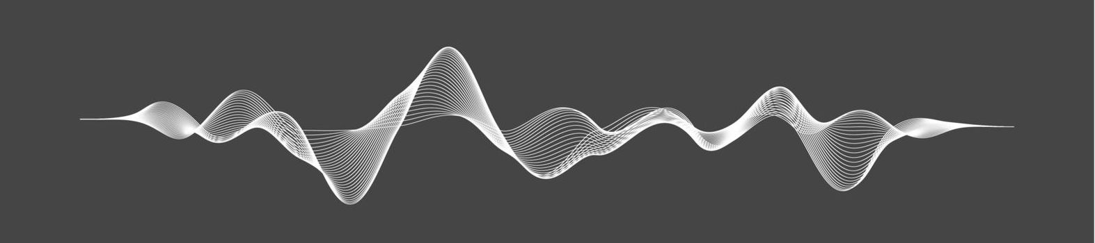 Radio waves vector. Radio frequency identification. Wireless communication. Sound waves abstract vector illustration