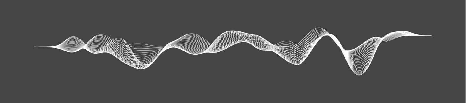 Radio waves vector. Radio frequency identification. Wireless communication. Sound waves abstract vector illustration