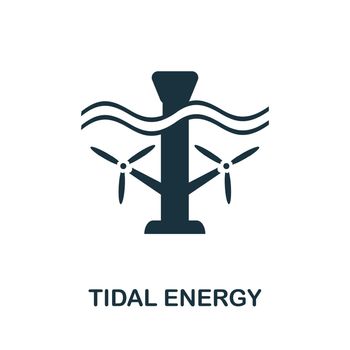 Tidal Energy icon. Simple element from alternative energy collection. Creative Tidal Energy icon for web design, templates, infographics and more