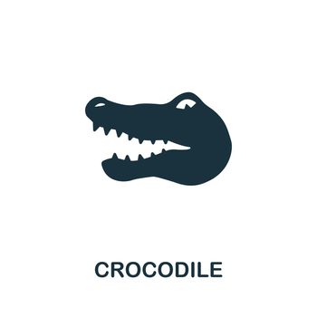Crocodile icon from australia collection. Simple line Crocodile icon for templates, web design and infographics
