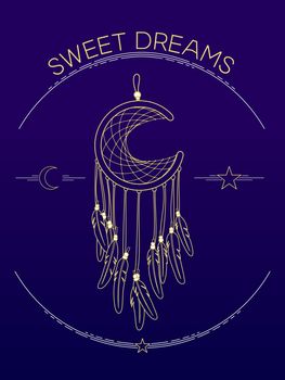 Sweet Dreams Card with Dreamcatcher