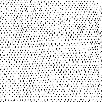 Hand drawing black-and-white small polka dot pattern