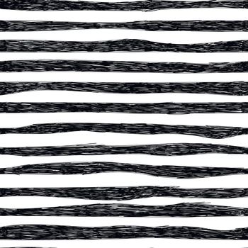 Hand drawing black-and-white striped pattern