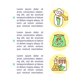 Composting benefits concept icon with text